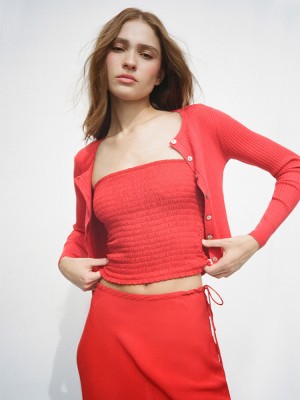 Red Realisation Par The Winona Cardigan | US-435092OCX