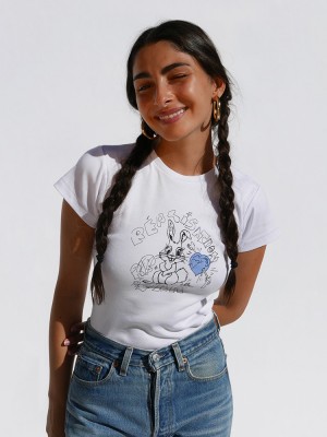 White / Blue Realisation Par Bunny Tee | US-912456OBP