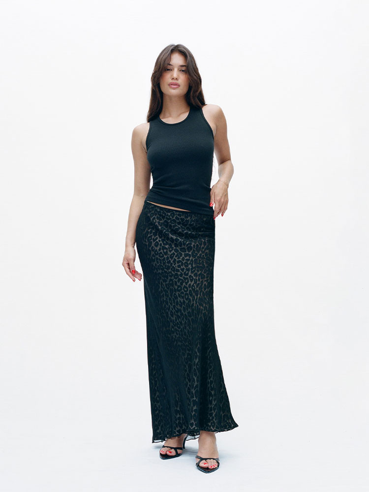 Black Leopard Realisation Par The Gigi Skirts | US-168047EVB