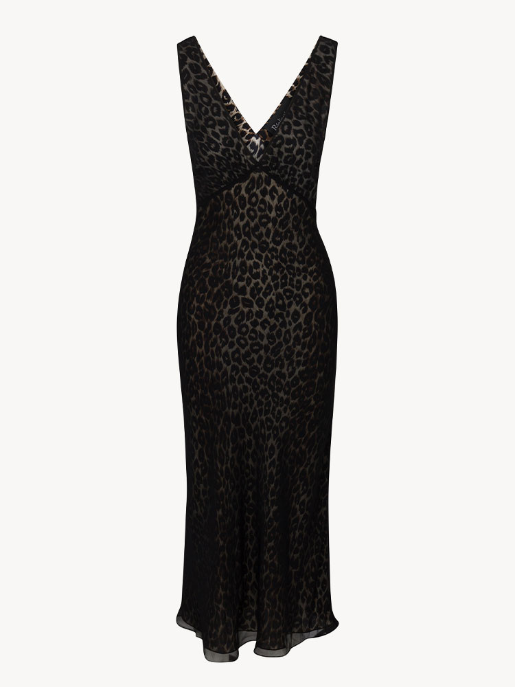 Black Leopard Realisation Par The Lake Dress | US-562489RNO