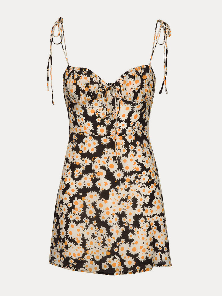 Black / Cream / Yellow Realisation Par The Devon Dress | US-059384RGQ