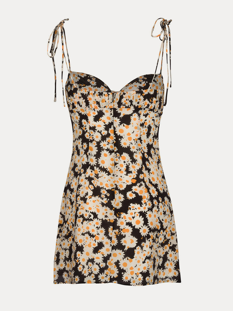 Black / Cream / Yellow Realisation Par The Devon Dress | US-059384RGQ