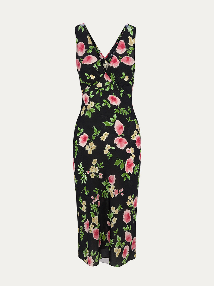 Black / Green / Rose Realisation Par The Stephanie Dress | US-967453WYM