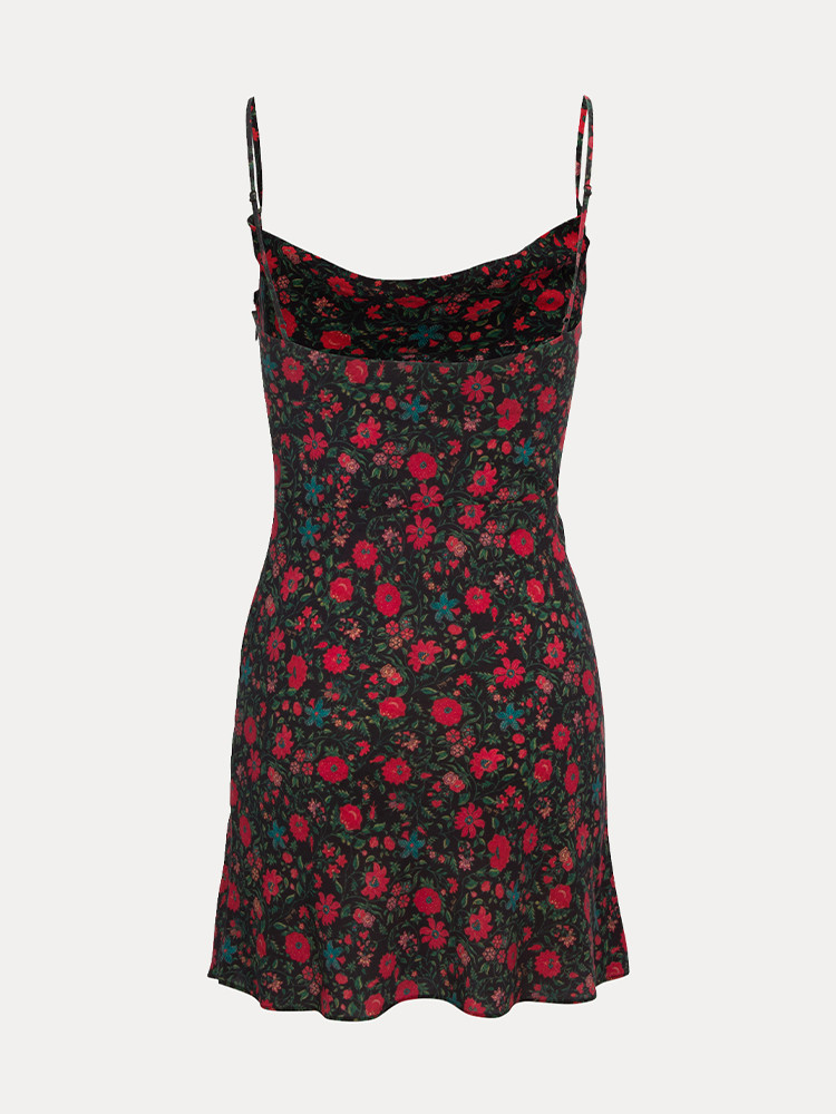 Black / Red / Green Realisation Par The Montague Dress | US-948571UOJ