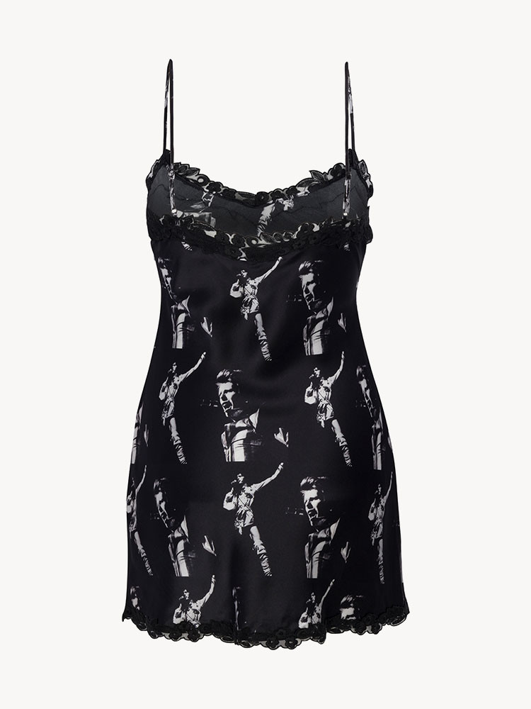 Black / White Realisation Par Sukita Slip Dress | US-562079QST