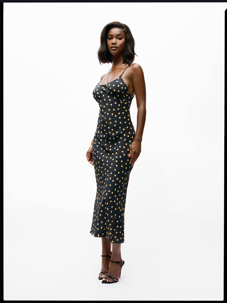 Black / Yellow Realisation Par The Iggy Dress | US-195784HFE