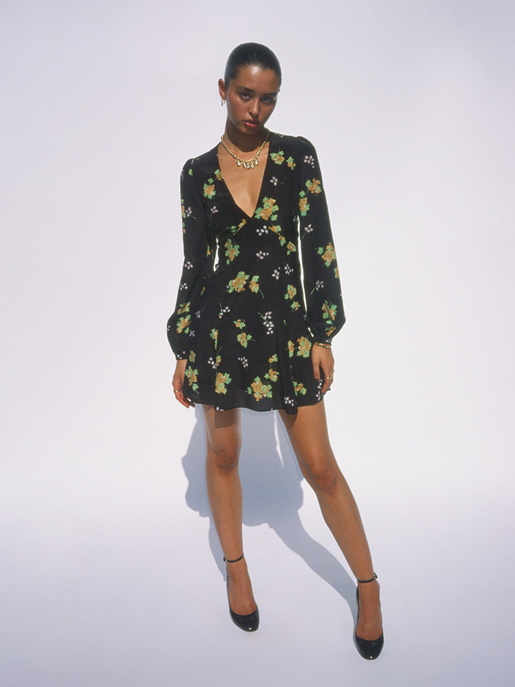 Black / Yellow / Green Realisation Par The Kate Dress | US-816475KRL