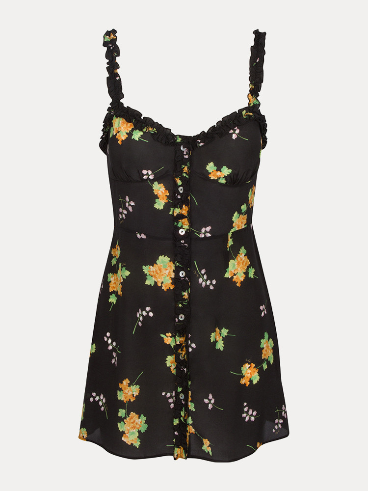 Black / Yellow / Green Realisation Par The Julia Dress | US-021846JWV