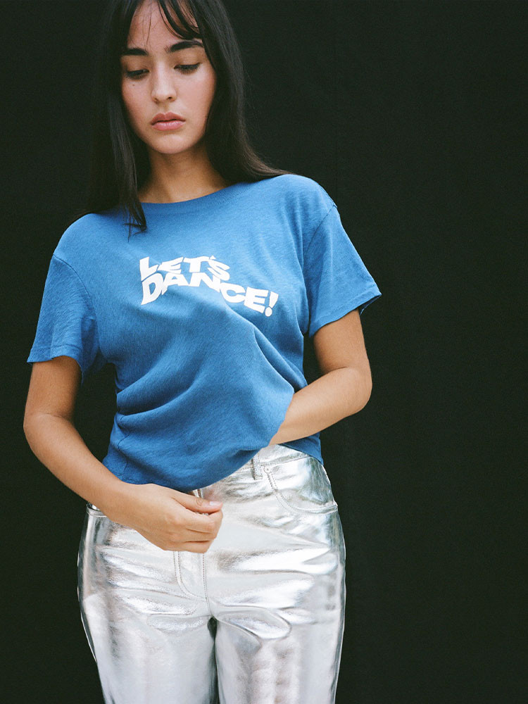 Blue / White Realisation Par Lets Dance Tee | US-879623TDW