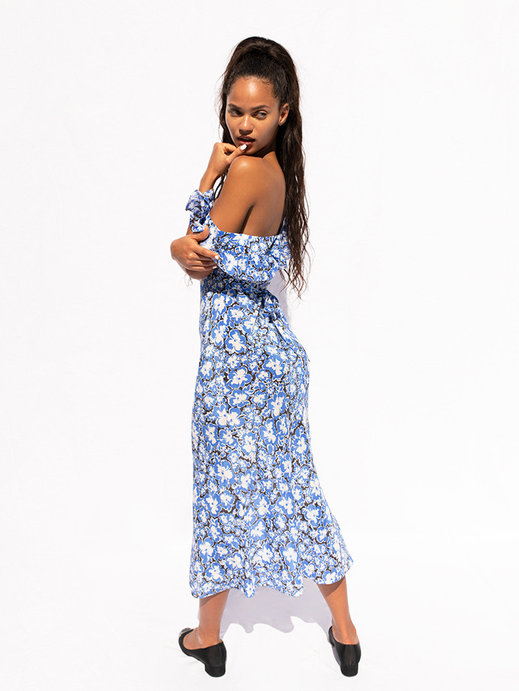 Blue / White / Black Realisation Par The Lou Dress | US-601947SOT