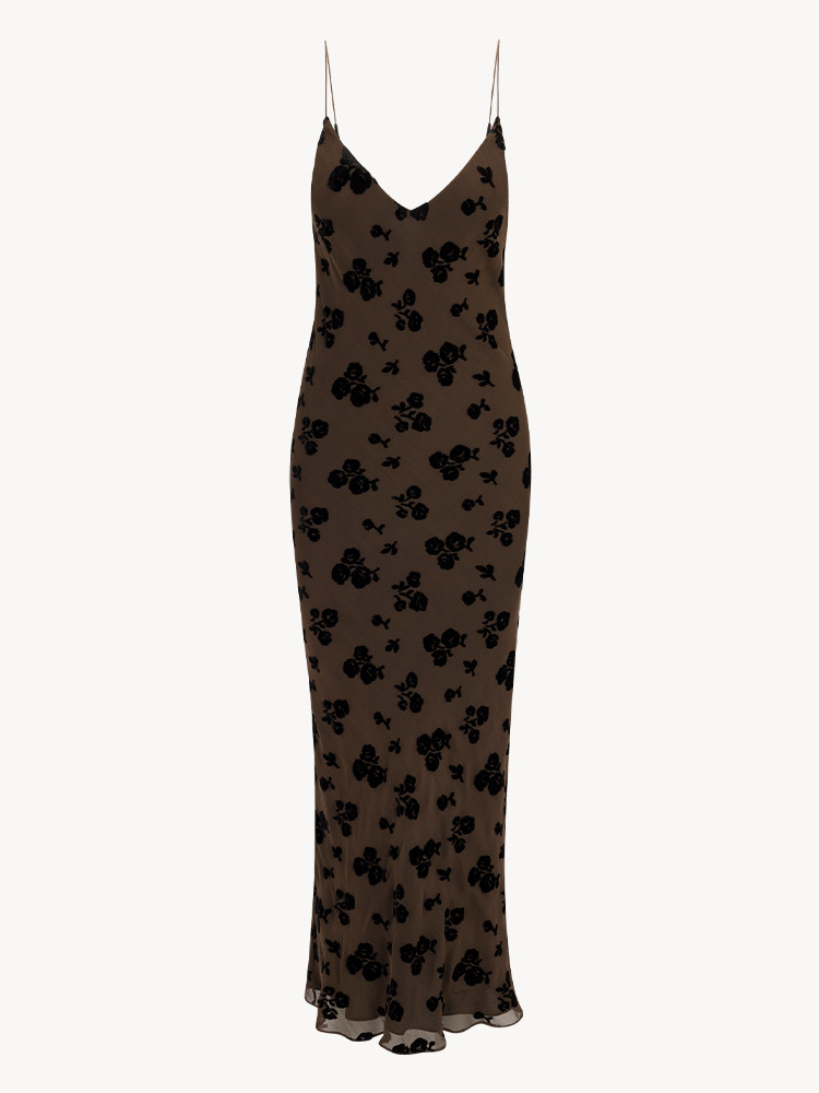 Dark Brown / Black Realisation Par The Elvira Dress | US-839701GLP