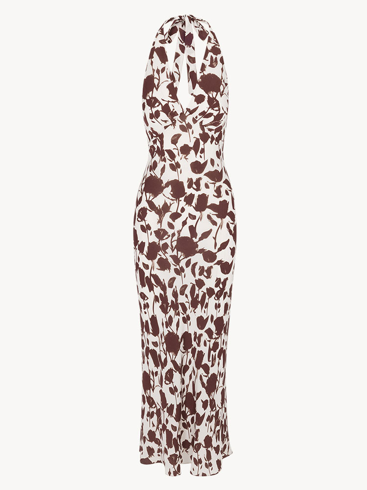 Dark Brown / White Realisation Par The Simone Dress | US-173028DNP