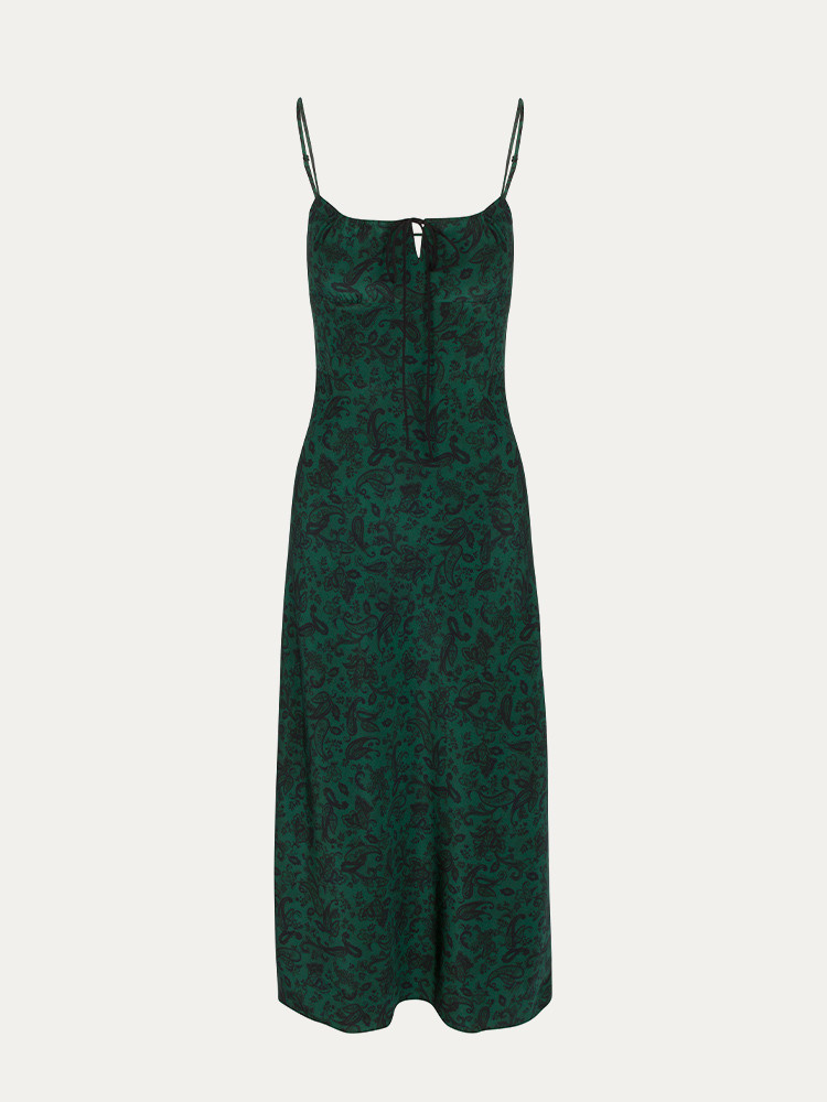 Green / Black Realisation Par The Alba Dress | US-098251PDG