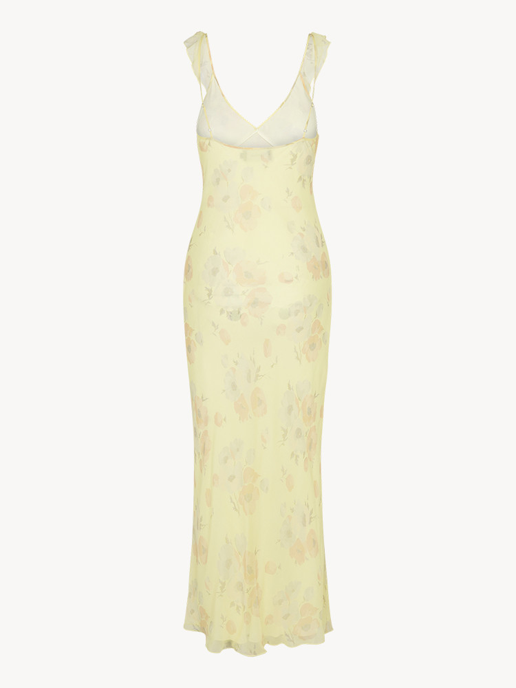 Light Yellow Realisation Par The Heidi Dress | US-024763TAZ