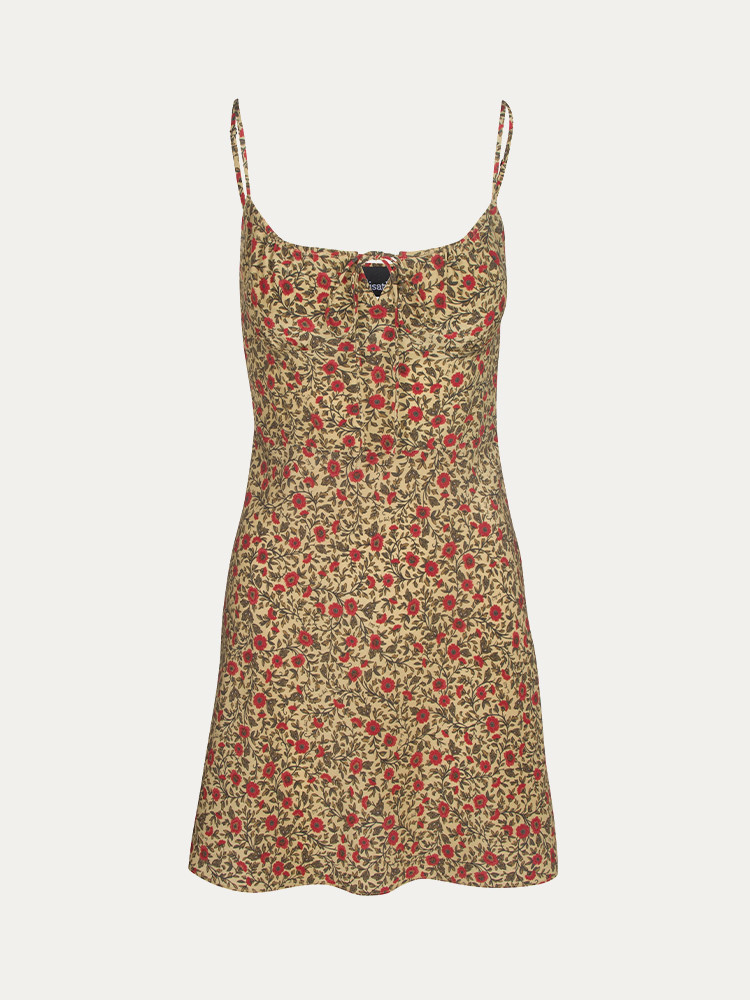 Light Yellow / Olive / Red Realisation Par The Inez Dress | US-960184BIE