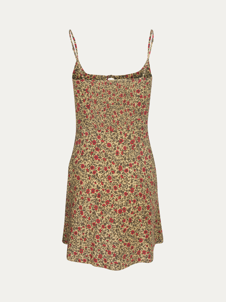 Light Yellow / Olive / Red Realisation Par The Inez Dress | US-960184BIE