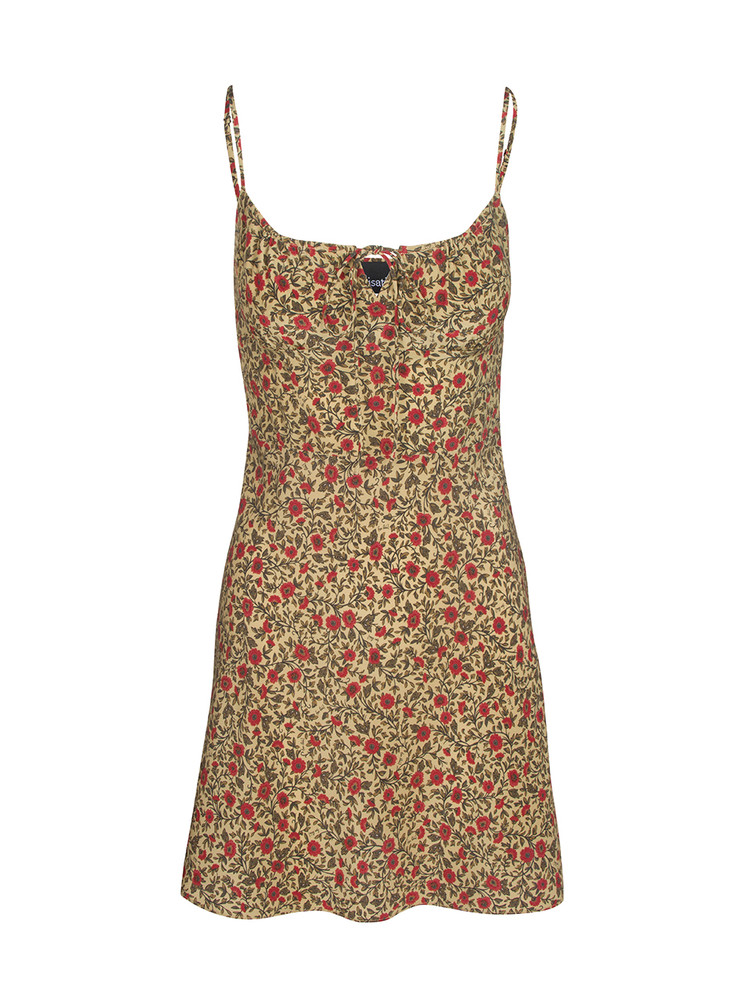 Light Yellow / Olive / Red Realisation Par The Inez Dress | US-960184BIE