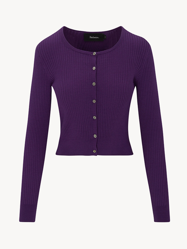 Purple Realisation Par The Winona Cardigan | US-759180HQE