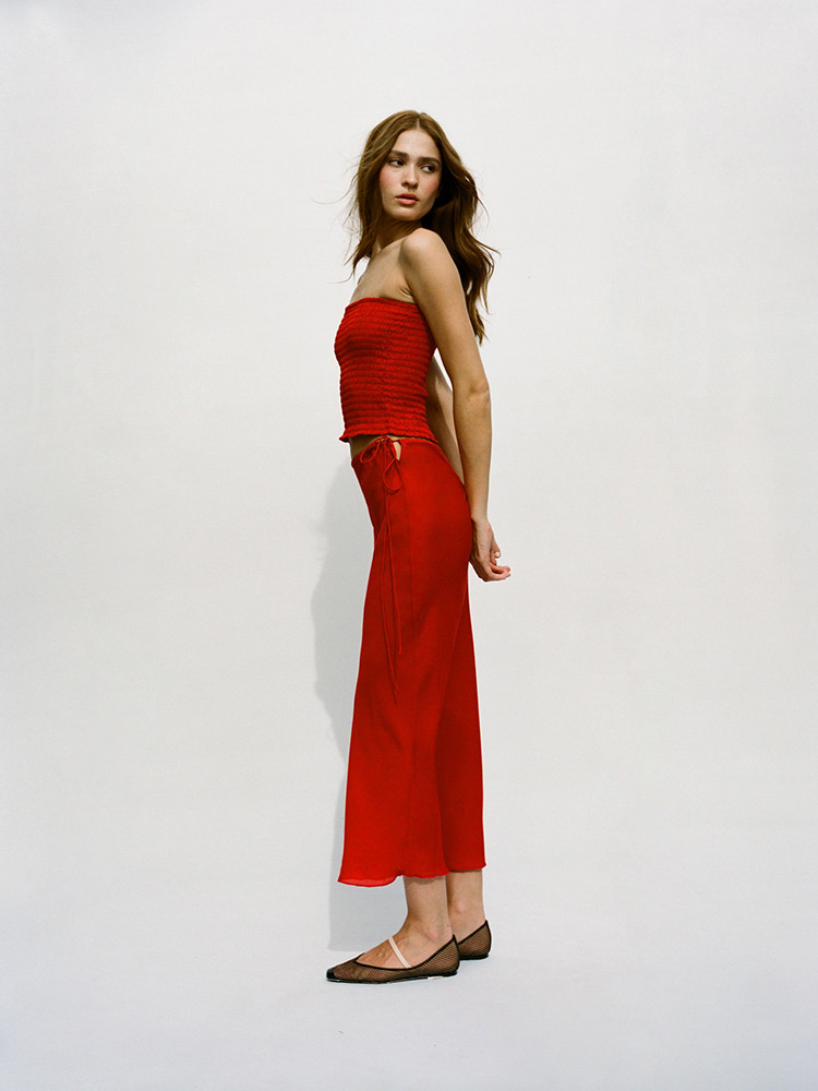 Red Realisation Par The Georgia Skirts | US-629704CDA