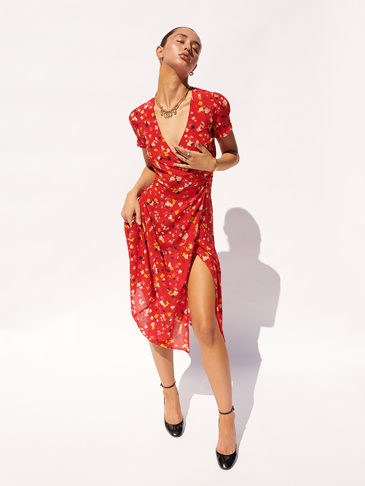 Red Realisation Par The Teale Dress | US-964182AMW