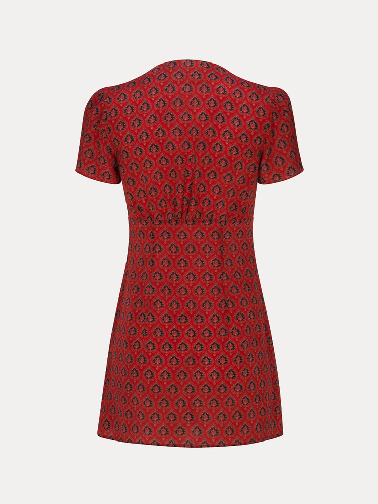 Red / Black Realisation Par The Cecile Dress | US-836902QVZ