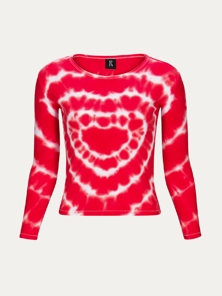 Red / White Realisation Par Heart Long Sleeve Tee | US-528073RWG