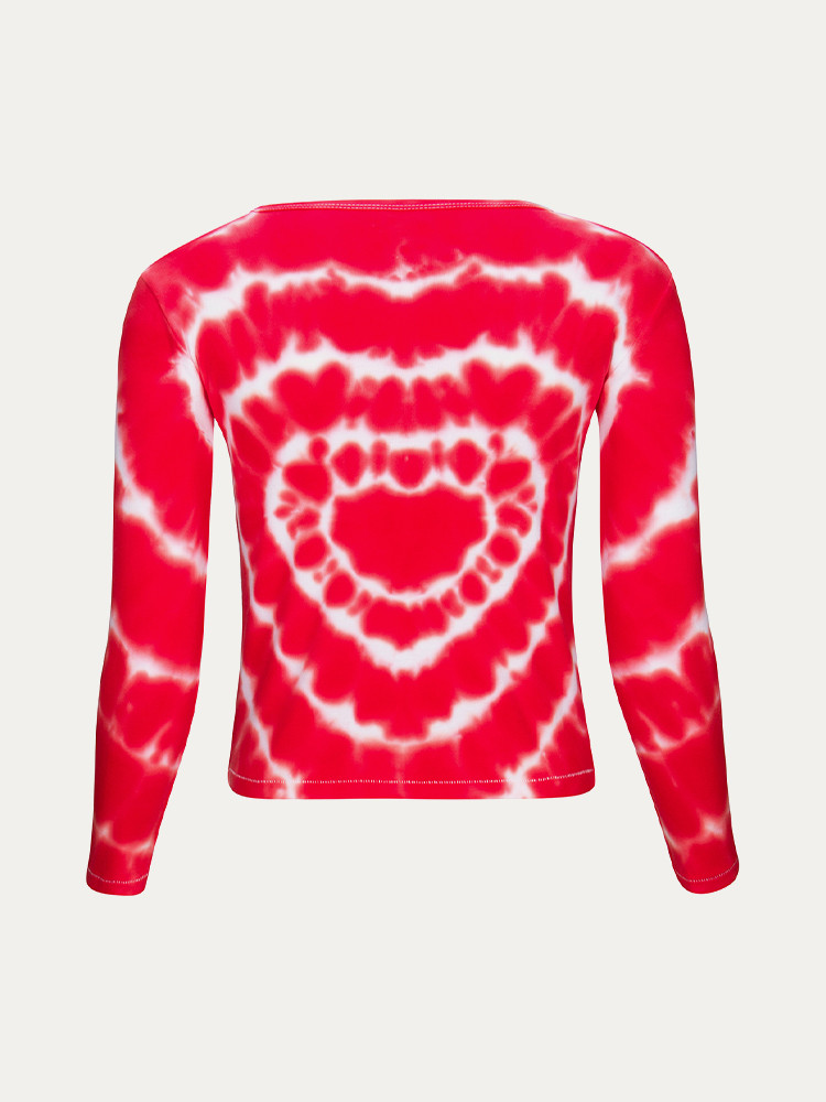 Red / White Realisation Par Heart Long Sleeve Tee | US-528073RWG