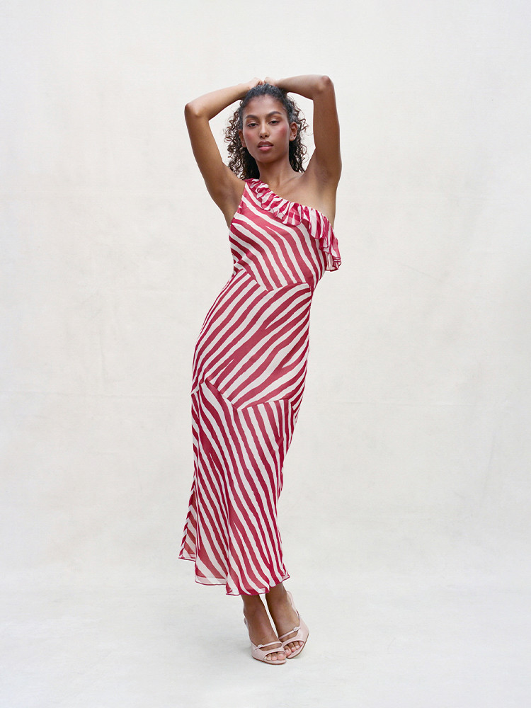 Red / White Realisation Par The Theodora Dress | US-521960REZ