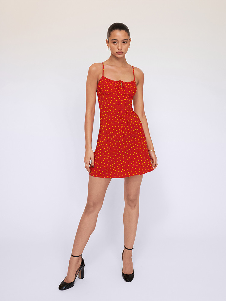 Red / Yellow Realisation Par The Inez Dress | US-769130WVL