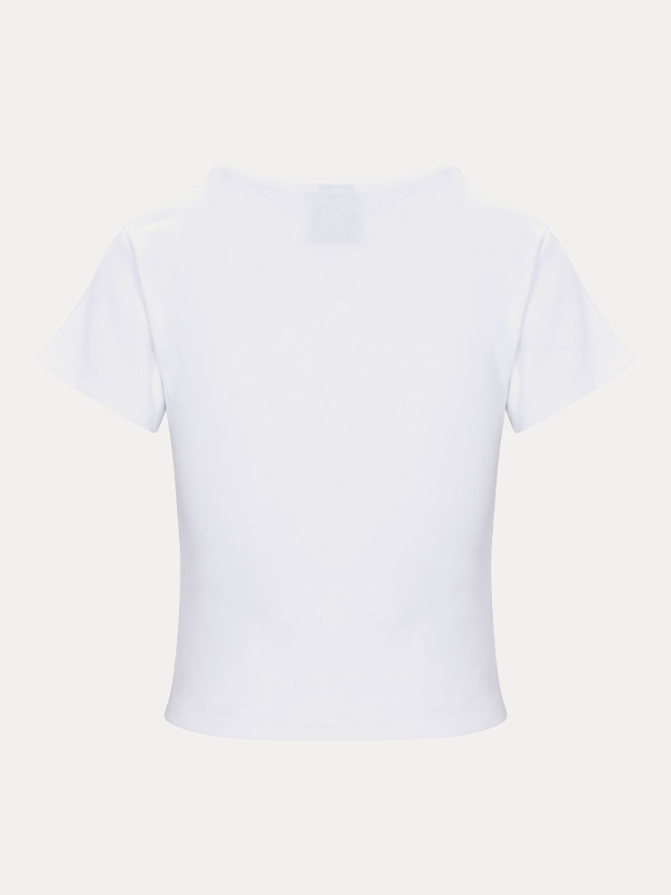 White Realisation Par Studio Baby Tee | US-861723QGX