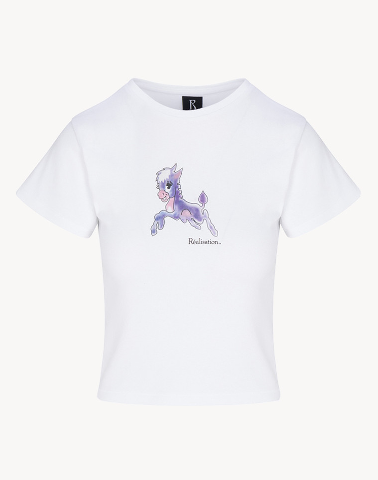 White / Purple Realisation Par The Pony Baby Tee | US-786431HNT