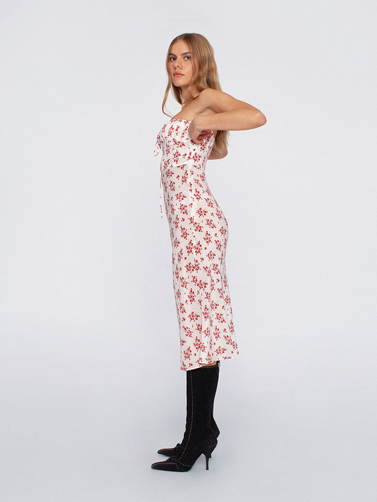 White / Red Realisation Par The Iris Dress | US-658347QVX