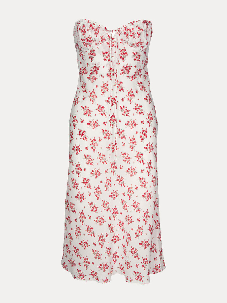 White / Red Realisation Par The Iris Dress | US-658347QVX