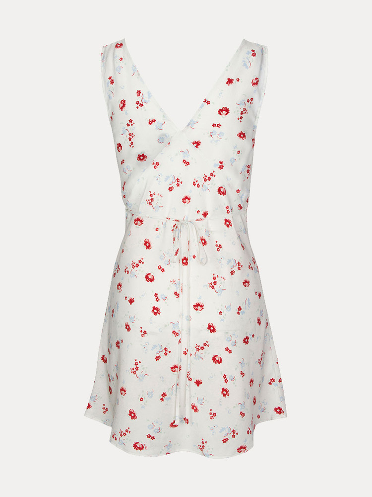 White / Red Realisation Par The Isabelli Dress | US-086423YHL