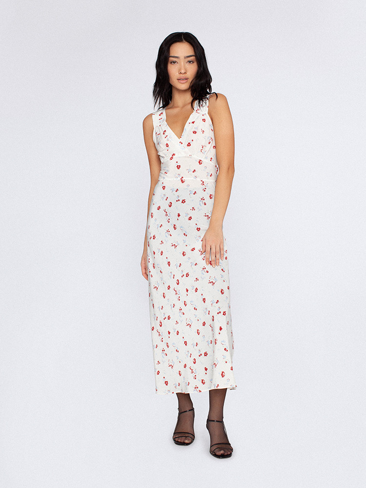 White / Red Realisation Par The Liv Dress | US-285794QJA