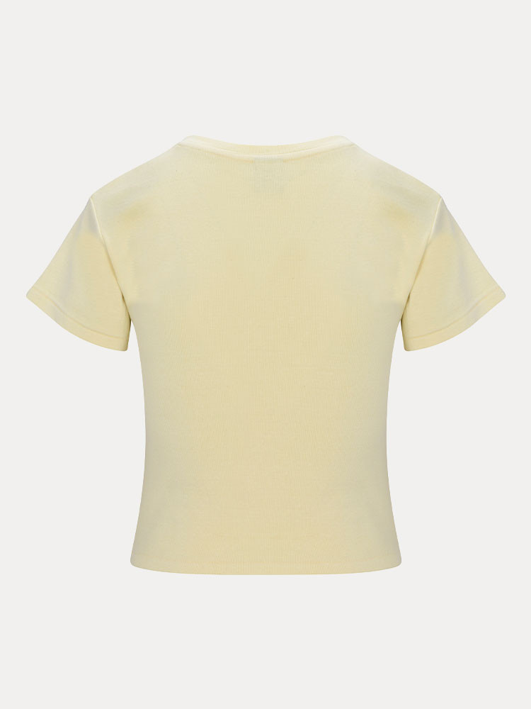 Yellow Realisation Par Studio Baby Tee | US-692473YAG