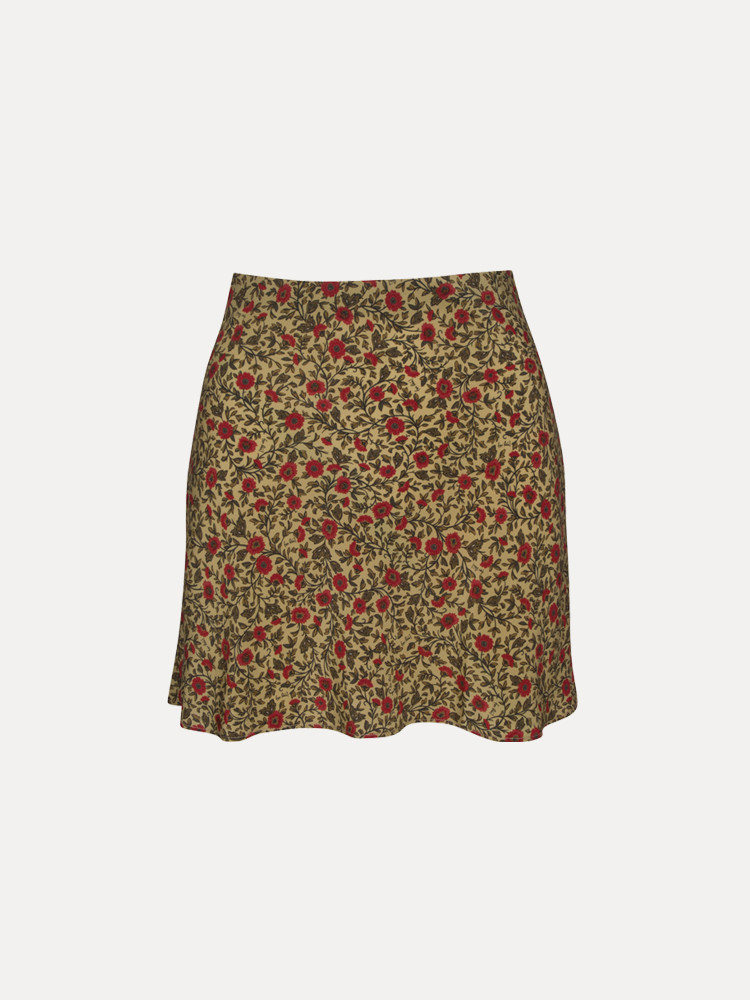 Yellow / Olive / Red Realisation Par The Cookies Skirts | US-790563KON