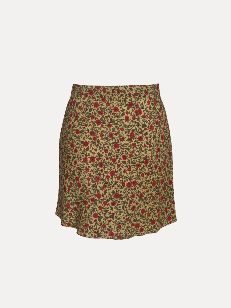 Yellow / Olive / Red Realisation Par The Cookies Skirts | US-790563KON