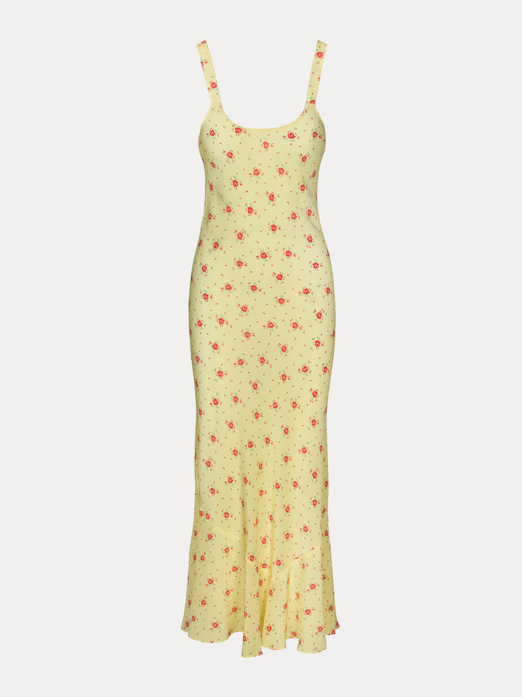 Yellow / Red Realisation Par The Allegra Dress | US-743025JGB