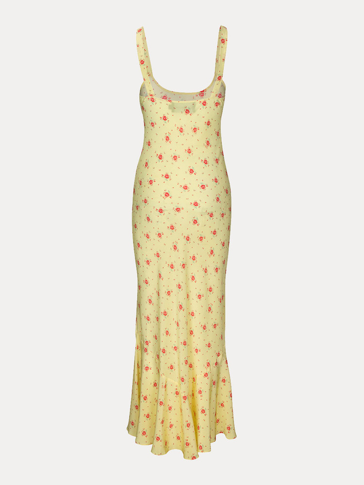 Yellow / Red Realisation Par The Allegra Dress | US-743025JGB