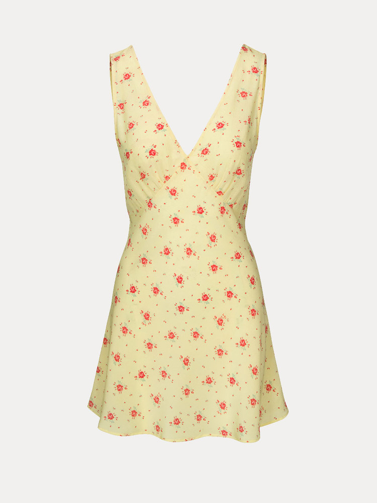 Yellow / Red Realisation Par The Isabelli Dress | US-024896KJU