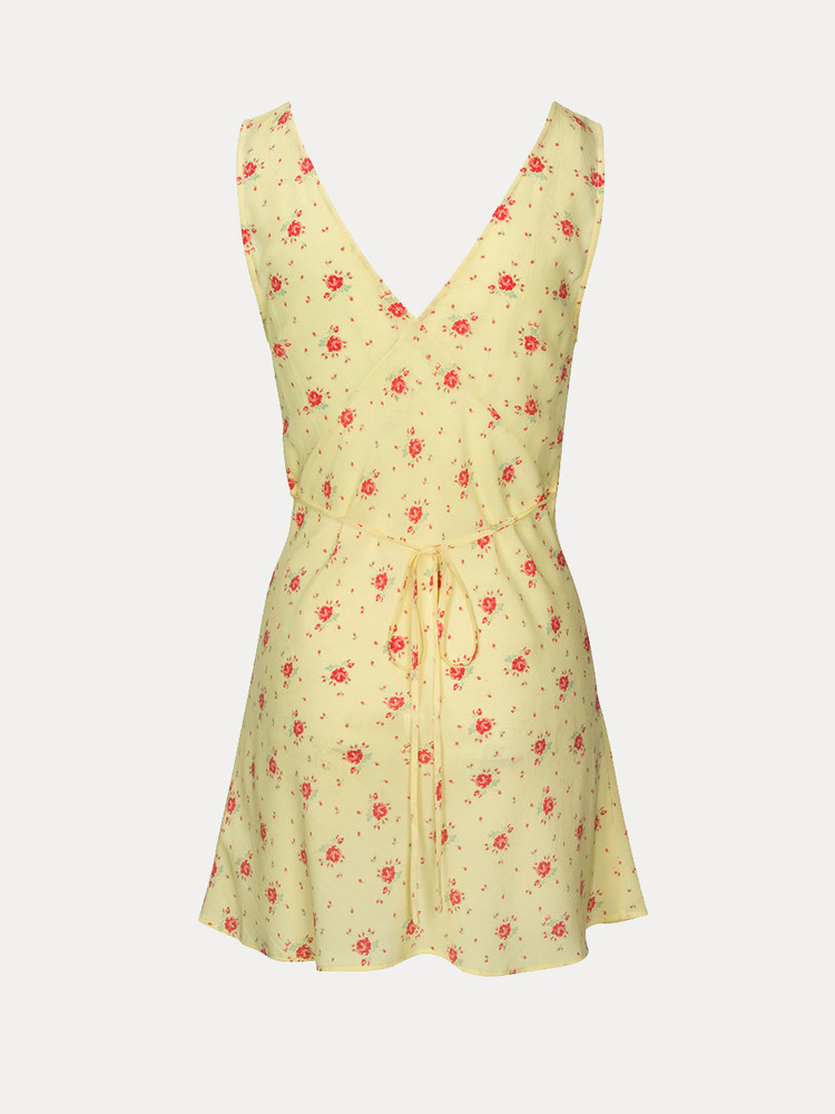 Yellow / Red Realisation Par The Isabelli Dress | US-024896KJU